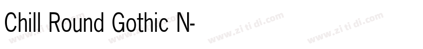 Chill Round Gothic N字体转换